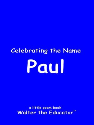 cover image of Celebrating the Name Paul